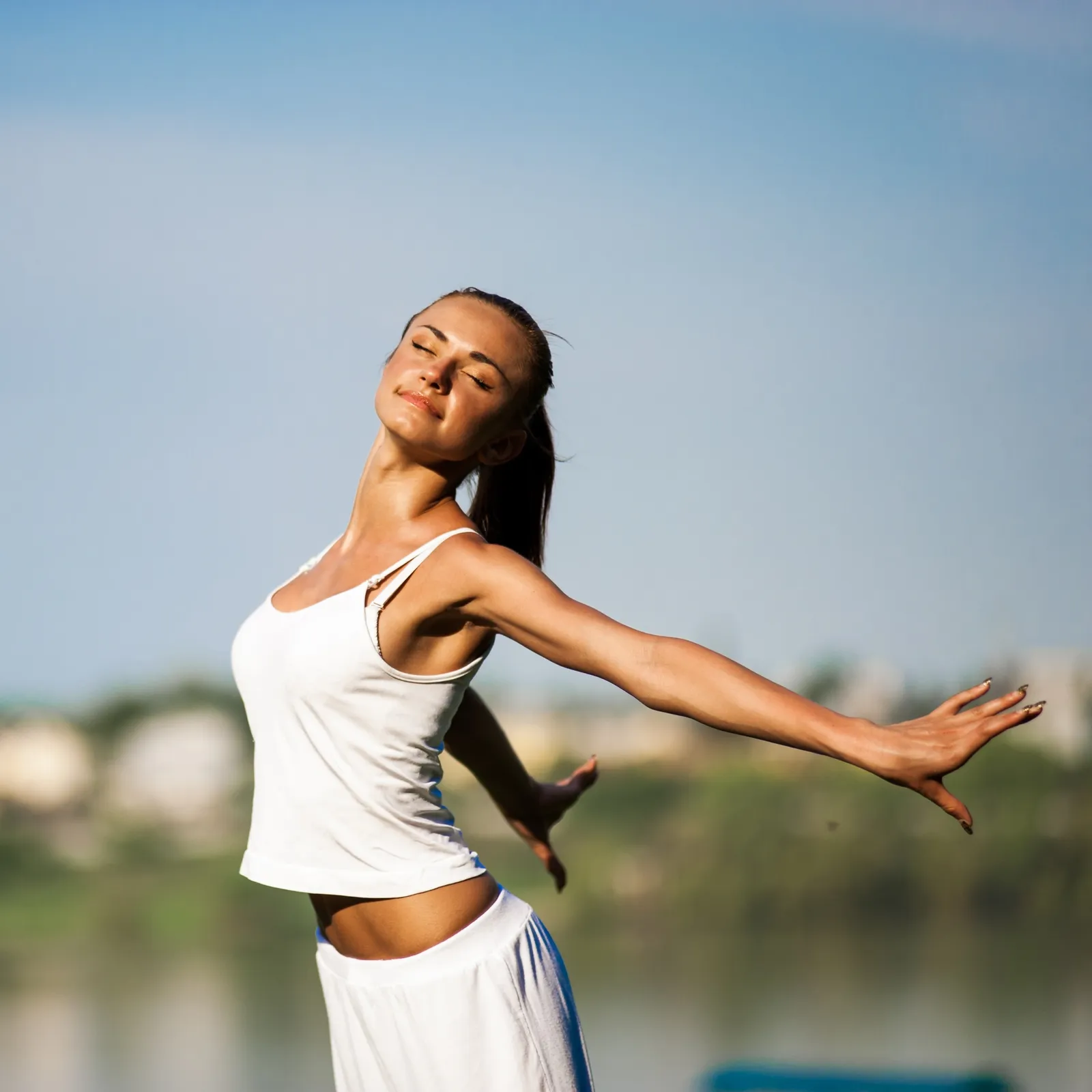 woman engaged in fitness
