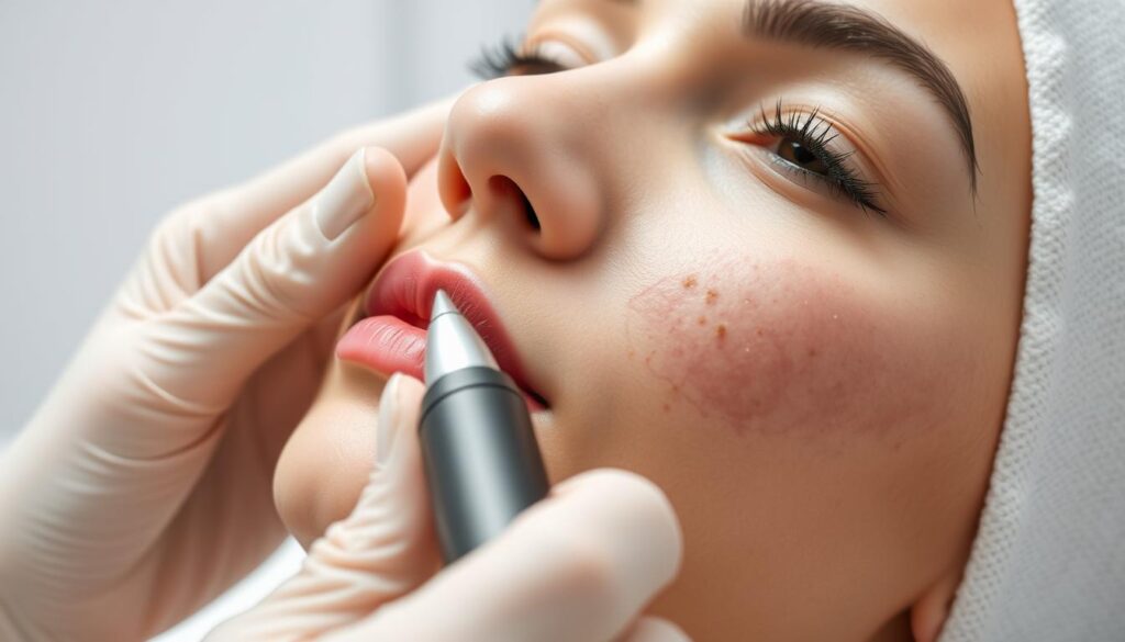 SkinPen microneedling for acne scars